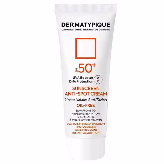 ضد آفتاب روشن کننده و ضد لک +SPF50 درماتیپیک 40 میل 