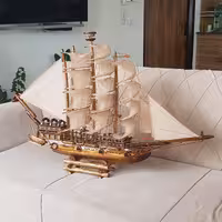 ماکت کشتی چوبی بادبانی  جنگی مدل ( cruiser 2 (پس کرایه)