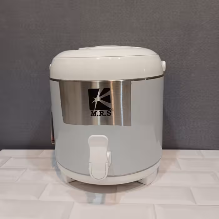 کلمن 6لیتر استیل برند ام ار اس ضدزنگ ودارای محافظ برای جلوگیری ازکثیف شدن 