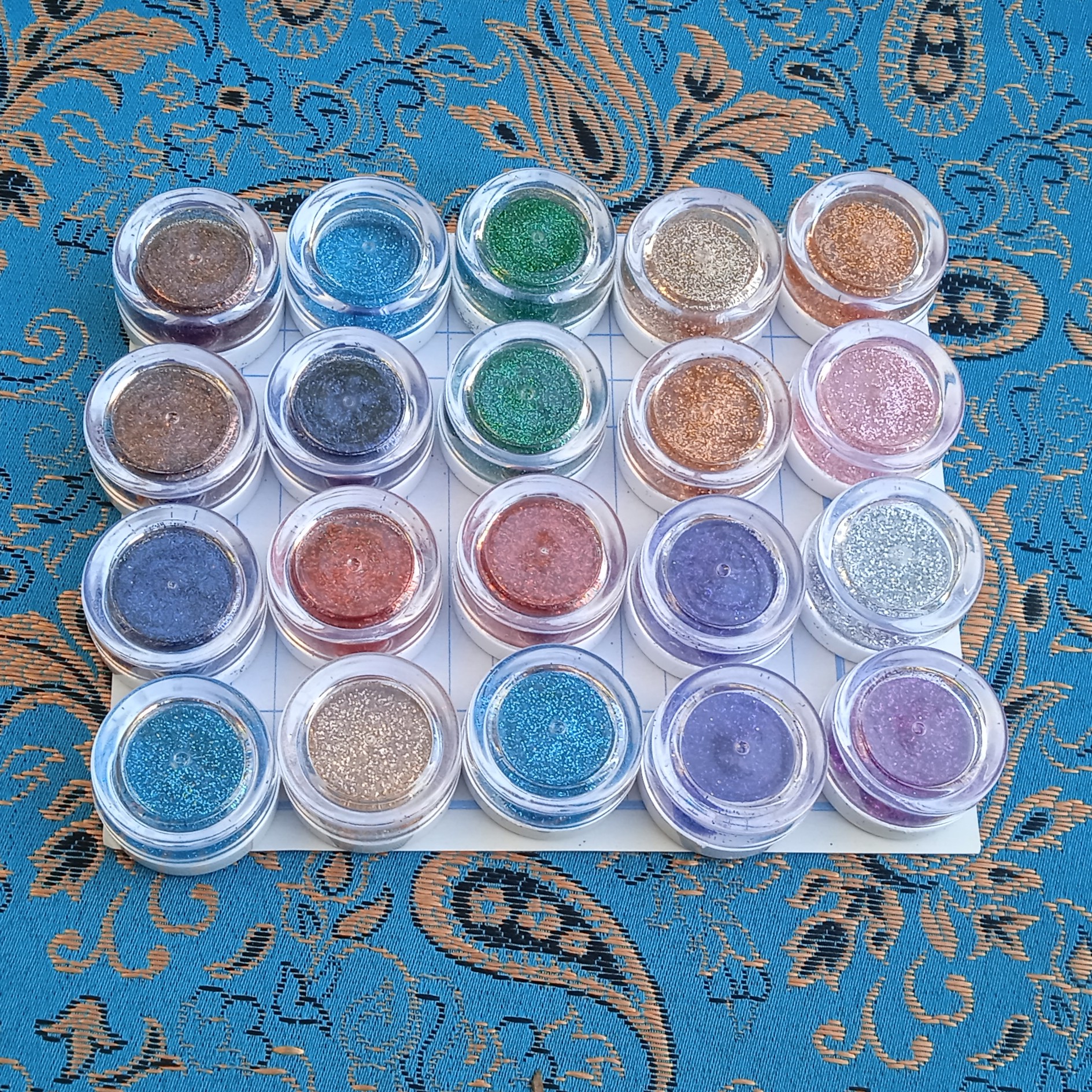 اکلیل پودری تزیینی ظرفی چند رنگ