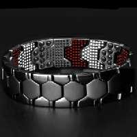 دستبند مغناطیسی سلامت بایو مشکی باریک