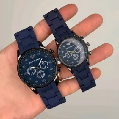 ساعت مچی ست امپریوآرمانی سورمه ای