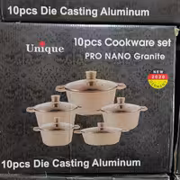 سرویس قابلمه یونیک آلمان (10 پارچه آجری نانو گرانیت)