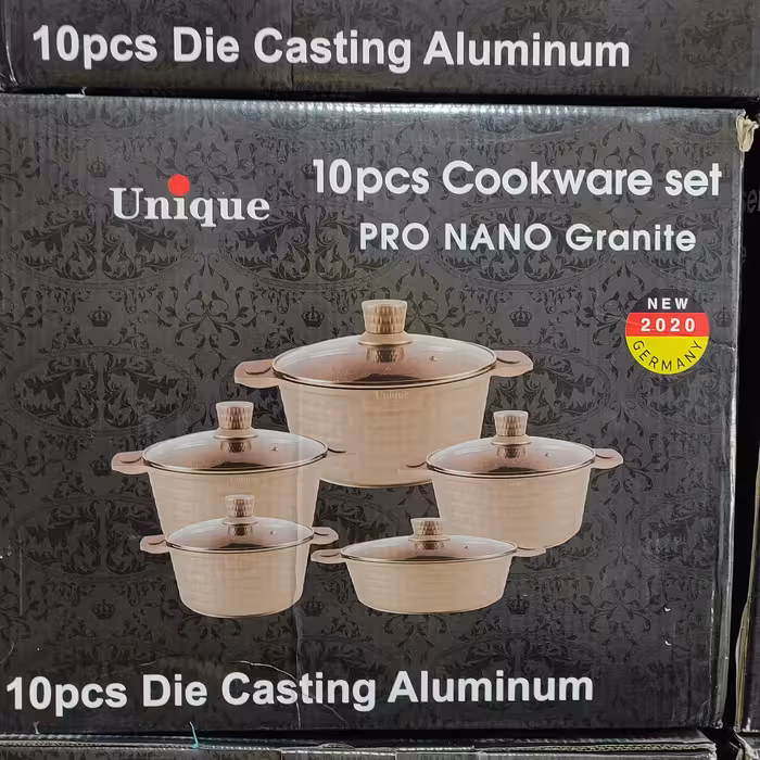 سرویس قابلمه یونیک آلمان (10 پارچه آجری نانو گرانیت)