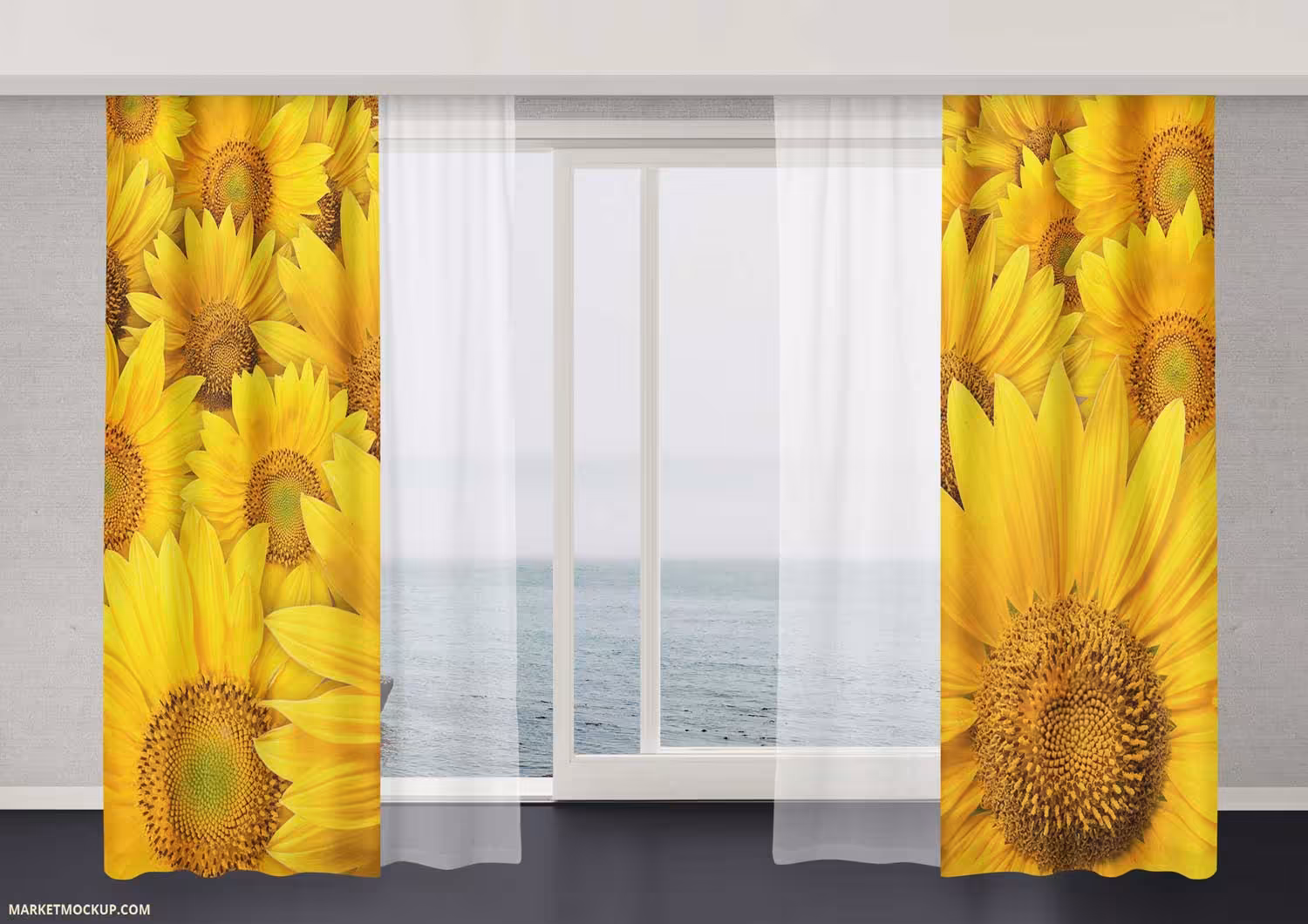 پرده تصویری گل آفتابگردان