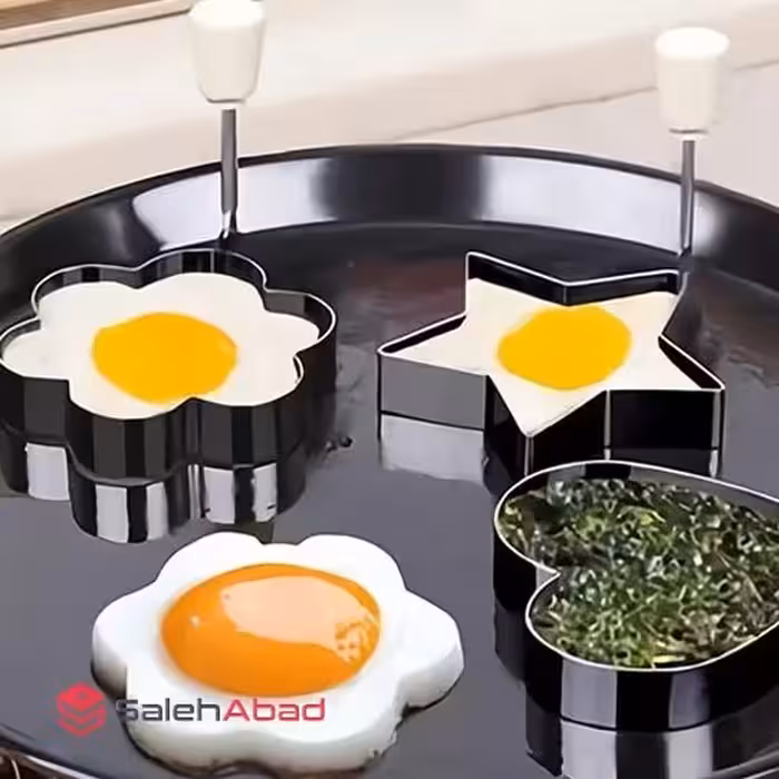 پک 4 عددی قالب تخم مرغ و کتلت و کوکو چدنی