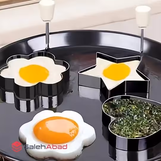 پک 4 عددی قالب تخم مرغ و کتلت و کوکو چدنی