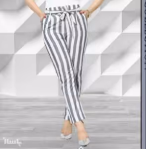 شلوارنیم بگ زنانه جنس لنین