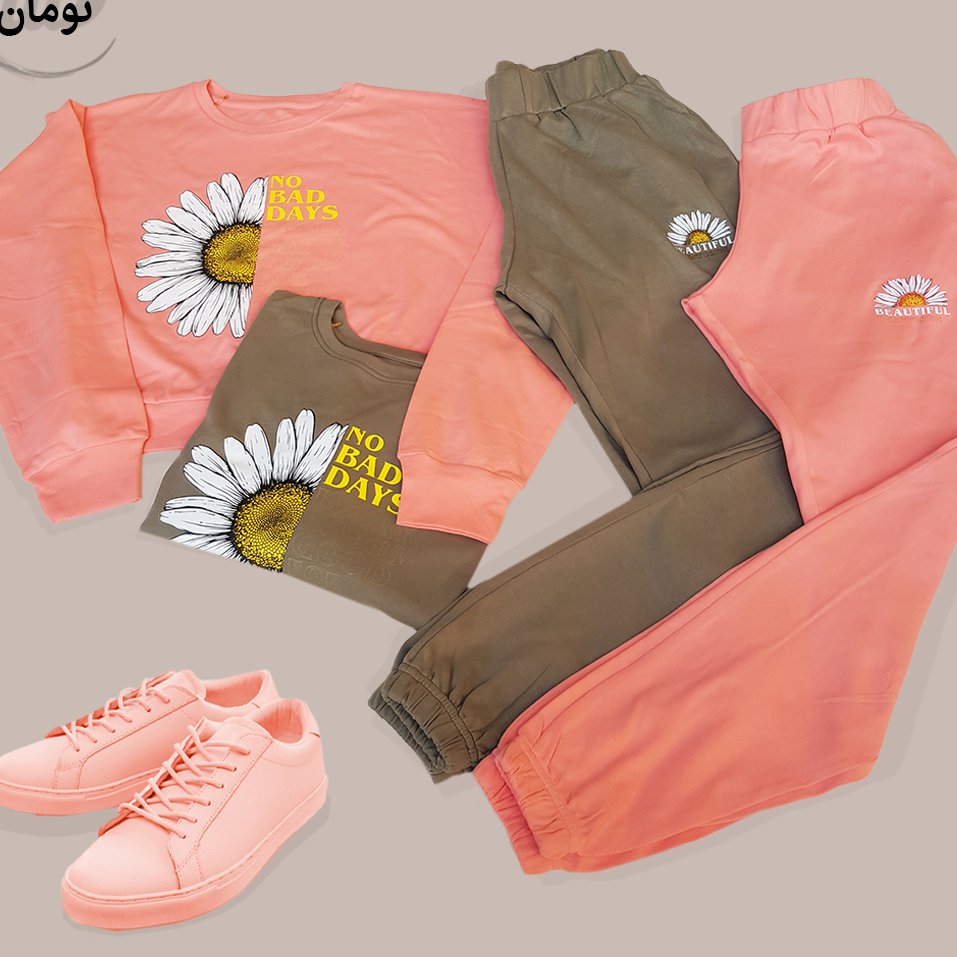 ست نیم تنه شلوار فانتزی سوپر پنبه