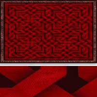 گره چینی تذهیب قرمز | گرافیک با طعم تربچه