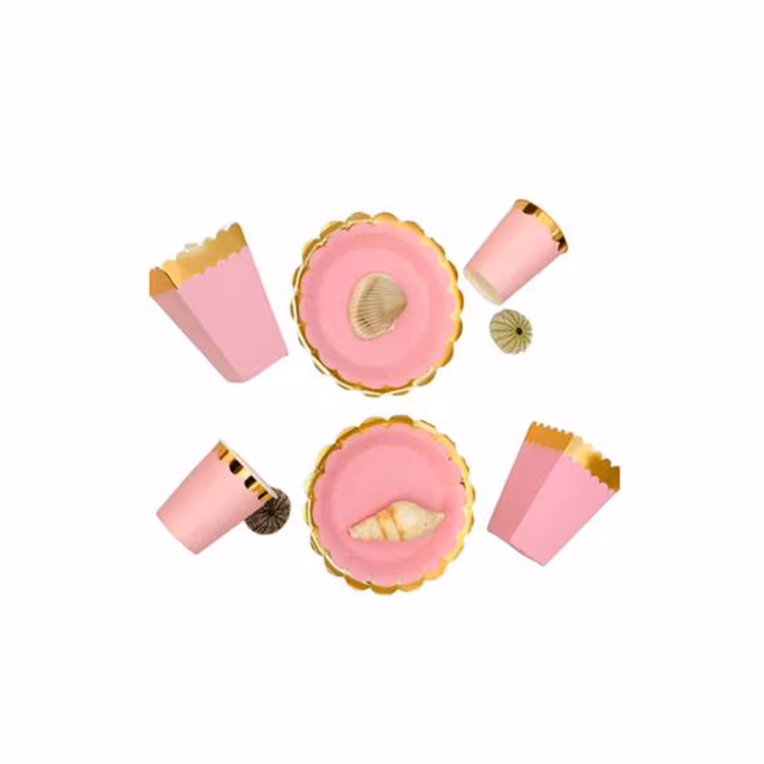 لیوان تم تولد پاستلی صورتی