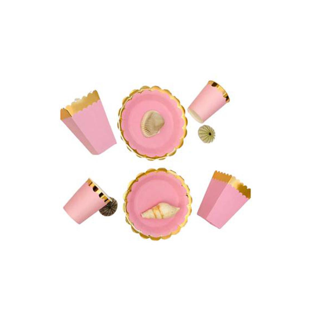 لیوان تم تولد پاستلی صورتی