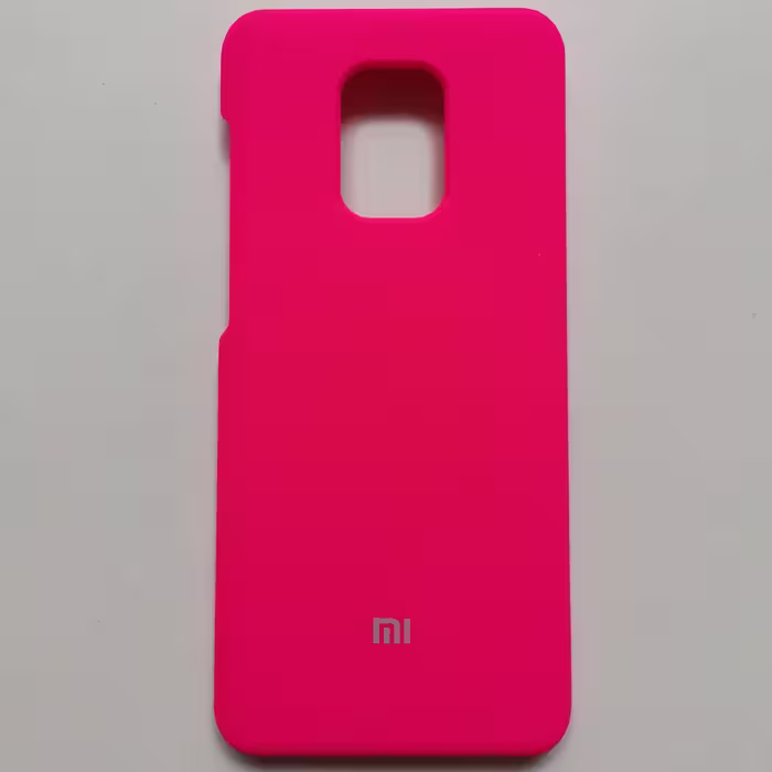قاب سیلیکونی درجه یک پاک کنی صورتی گوشی شیائومی Redmi note 9s