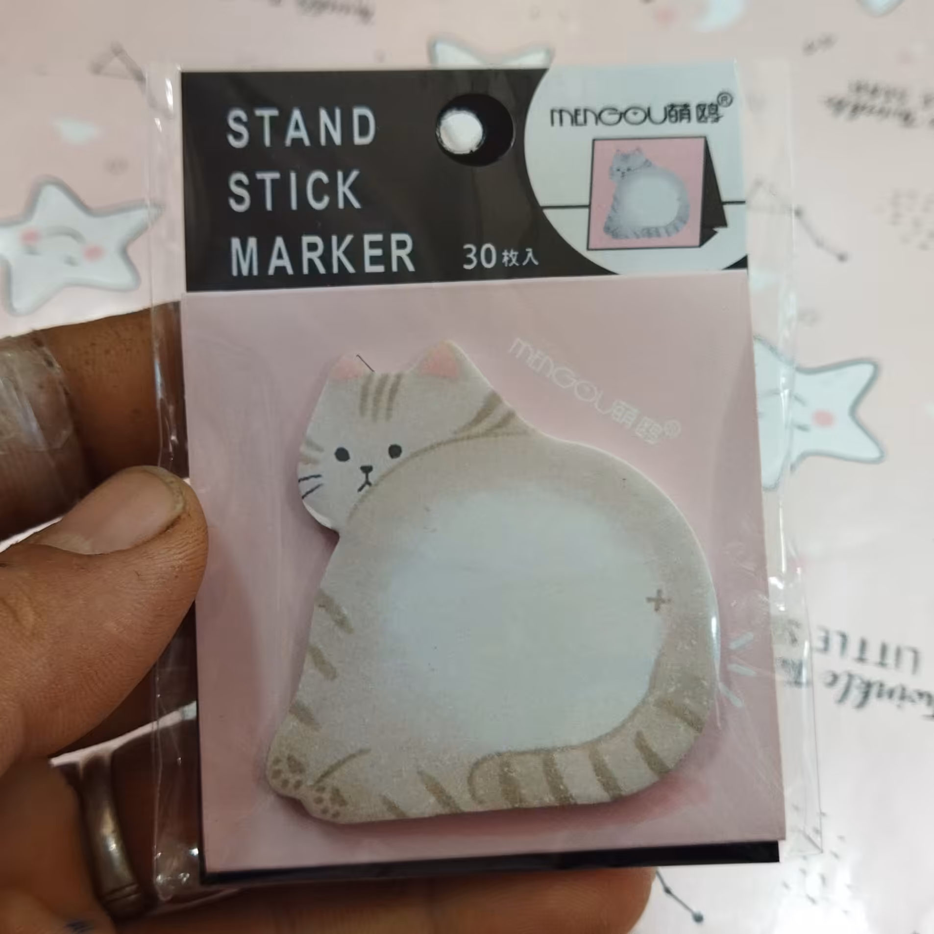 استیک نوت لوازم التحریر فانتزی دفتر یادداشت چسبی پوستیت طرح گربه