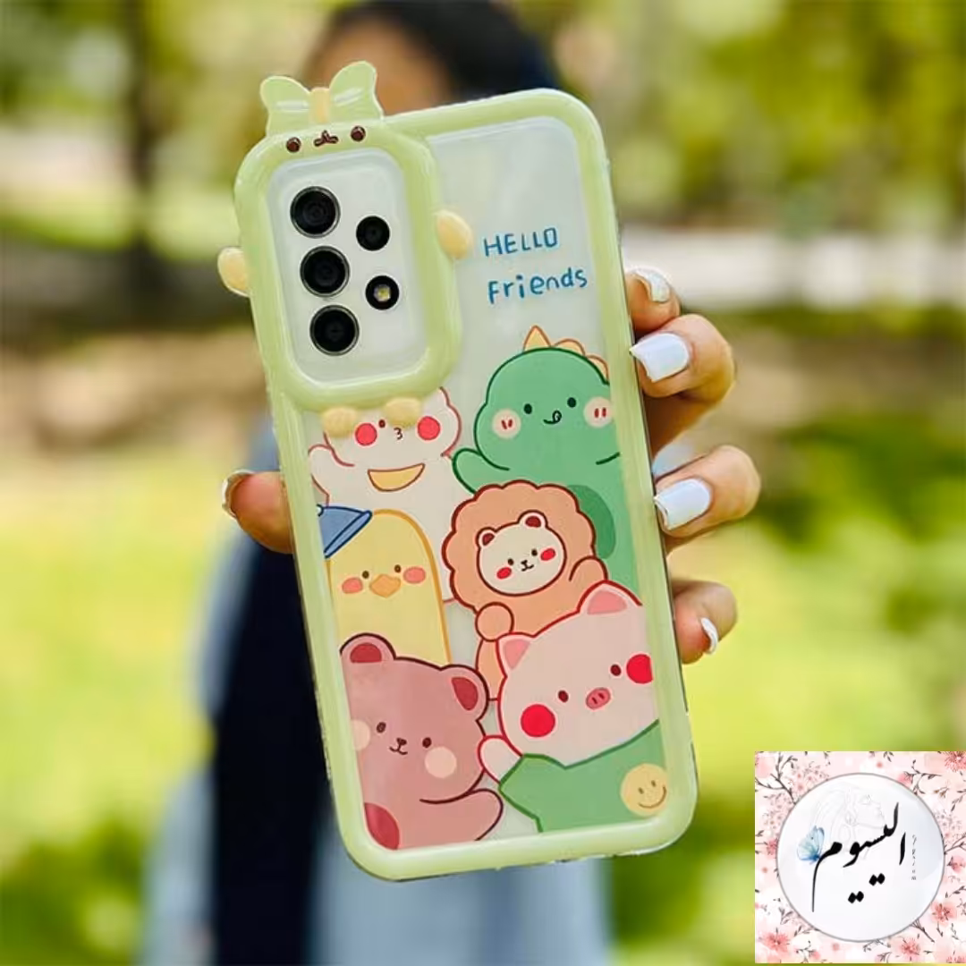 قاب گوشی شفاف Hello friends برای سامسونگ a52 و a52s