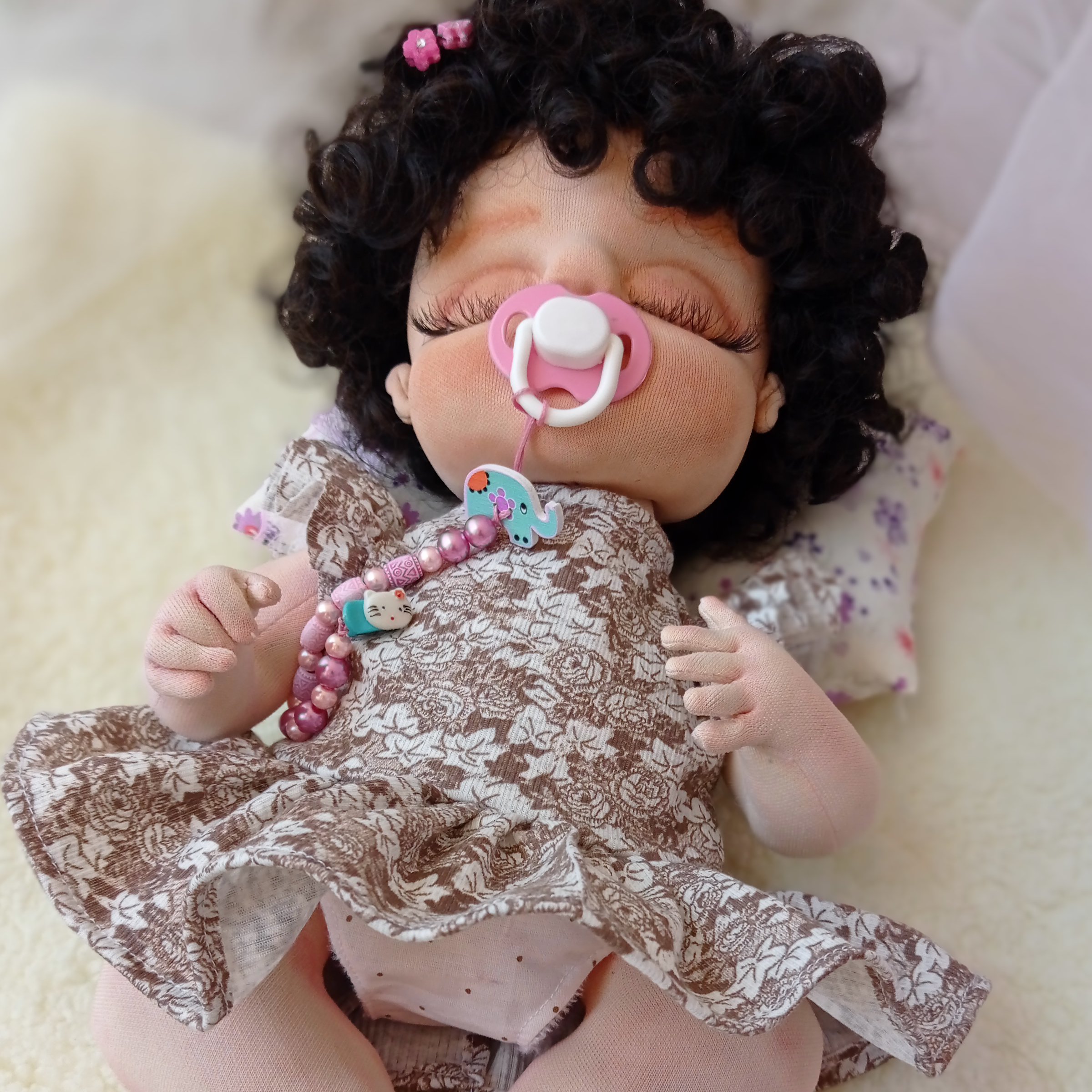 عروسک پارچه ای سه بعدی دستدوز