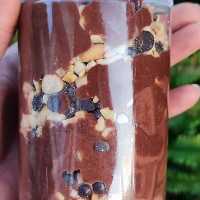 کره بادام زمینی کرانچ شکلاتی شیرین نیم کیلویی