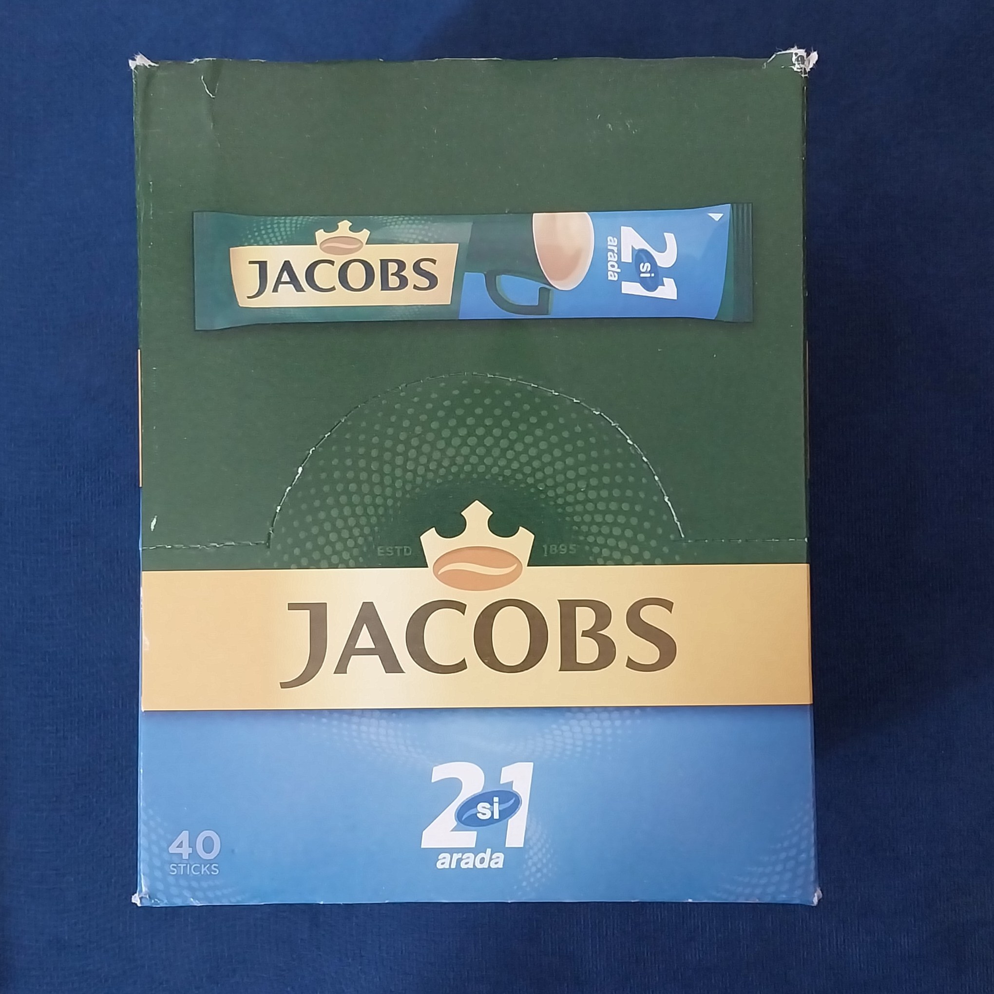 قهوه فوری جاکوبز 2در1 بدون شکر 40 عددی