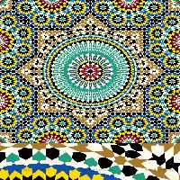 وکتور طرح کاشی کاری اسلامی شماره 147 - گرافیک با طعم تربچه