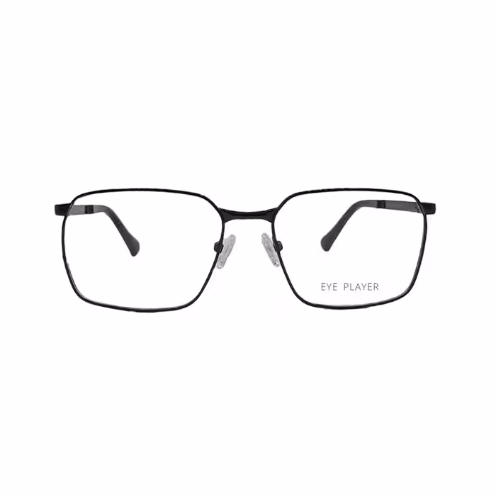 فریم عینک طبی آی پلیر فلزی مشکی مدل 8659 زنانه و مردانه