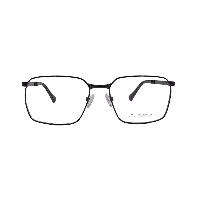 فریم عینک طبی آی پلیر فلزی مشکی مدل 8659 زنانه و مردانه