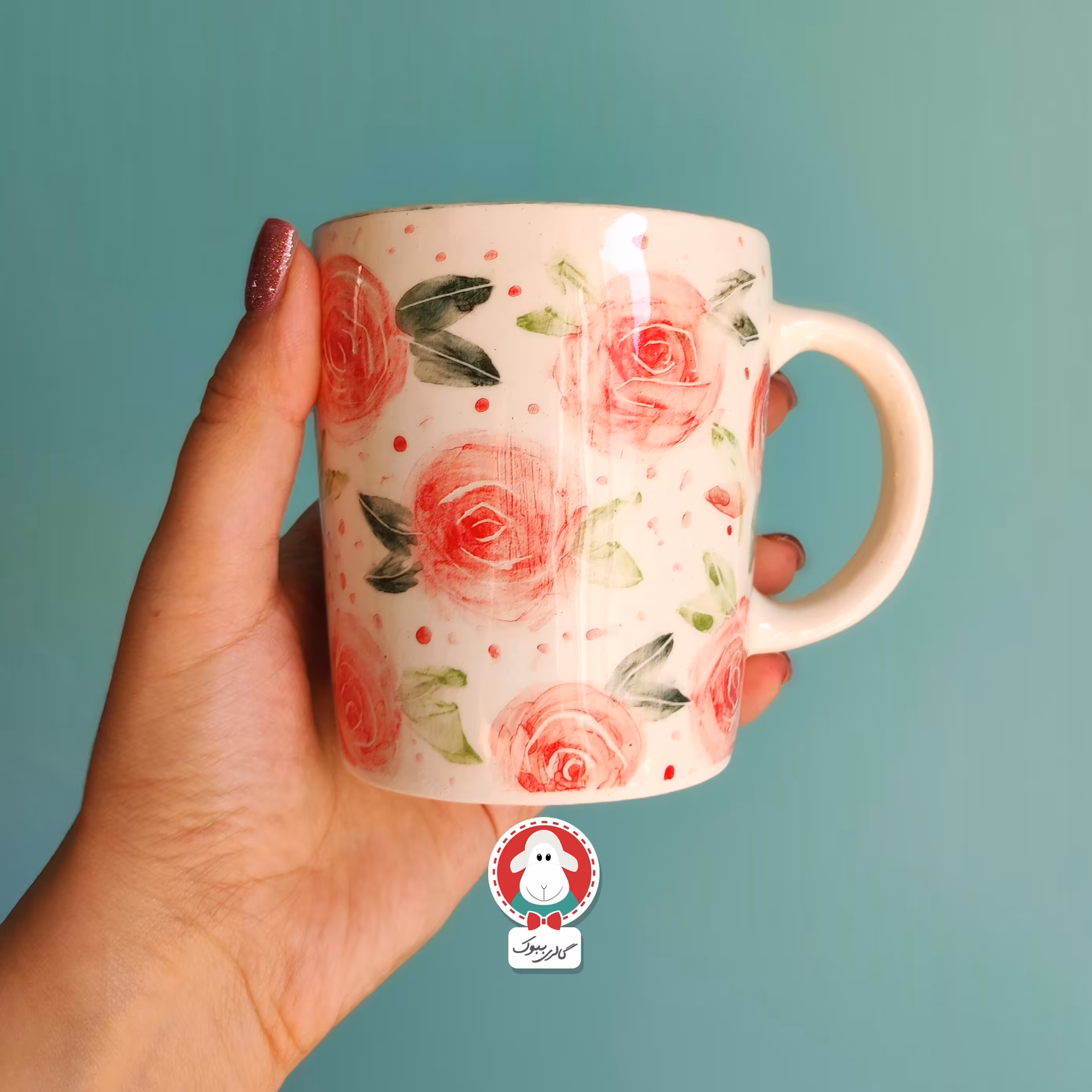 ماگ سرامیکی طرح رزا  از مجموعه باغ بهشت