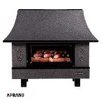 بخاری گازی شومینه ای نیک کالا مدل آذر MC24 - مشکی