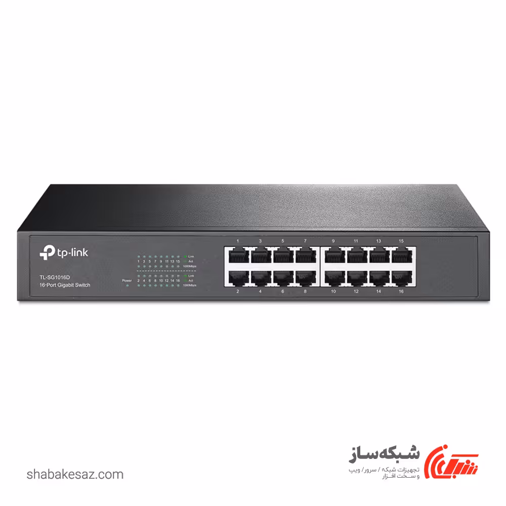 قیمت و خرید سوئیچ تی پی لینک TP-LINK TL-SG1016D گیگابیت 16 پورت دسکتاپ - رکمونت - شبکه ساز