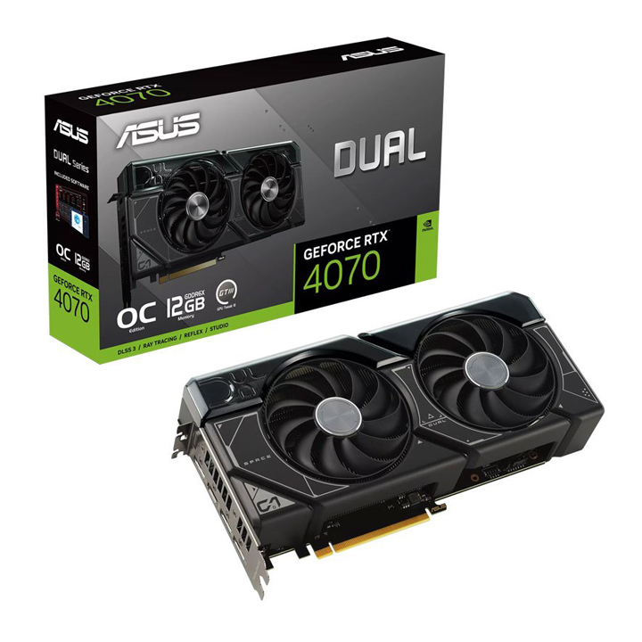 کارت گرافیک ASUS Dual GeForce RTX 4070 OC Edition 12GB GDDR6X 192Bit