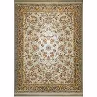 فرش ماشینی افرند 1200 شانه گل برجسته زمینه کرم کد 2230 (شش متری)