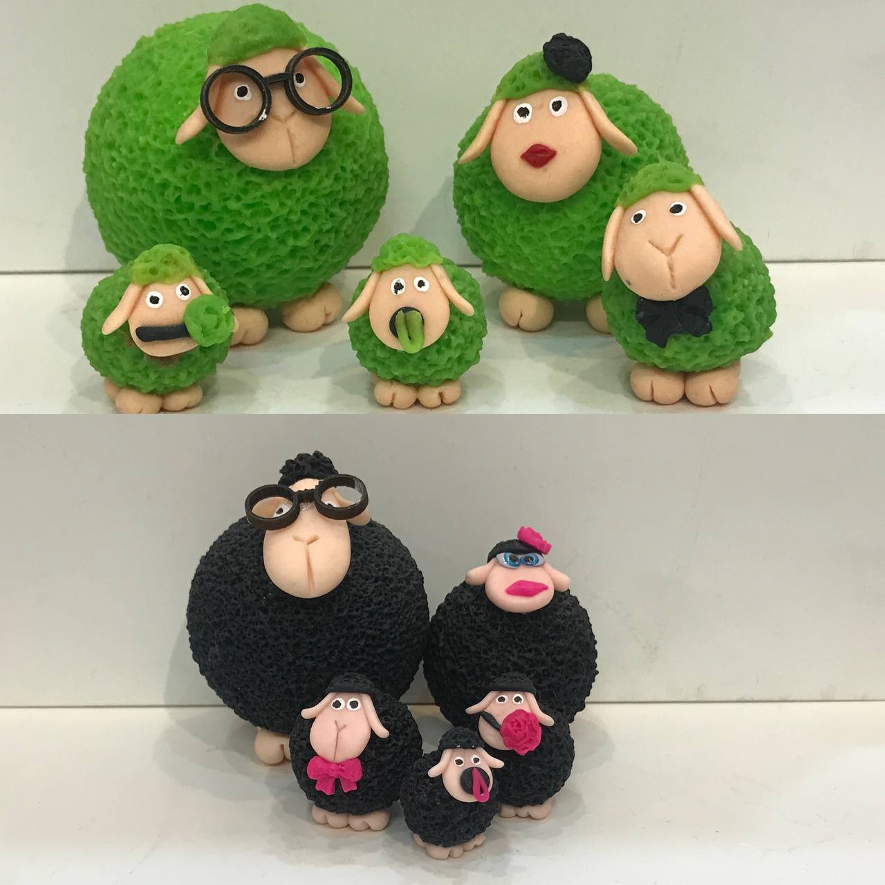 مجسمه گوسفند زبل 5تایی