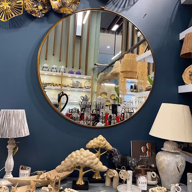 آینه دیواری گرد