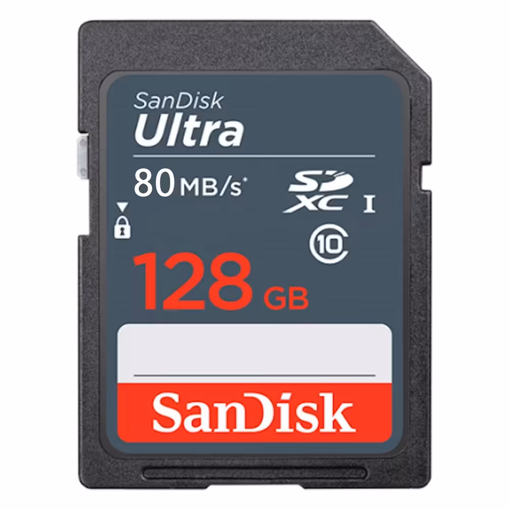 کارت حافظه SD 128GB سن دیسک مدل Ultra 80MB/s