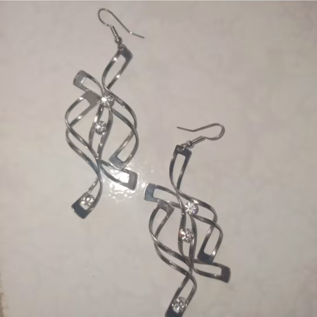 گوشواره استیل رنگ ثابت 