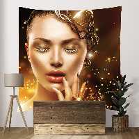 پوستر پارچه ای فیانی طرح بکدراپ MAKEUP کد F31