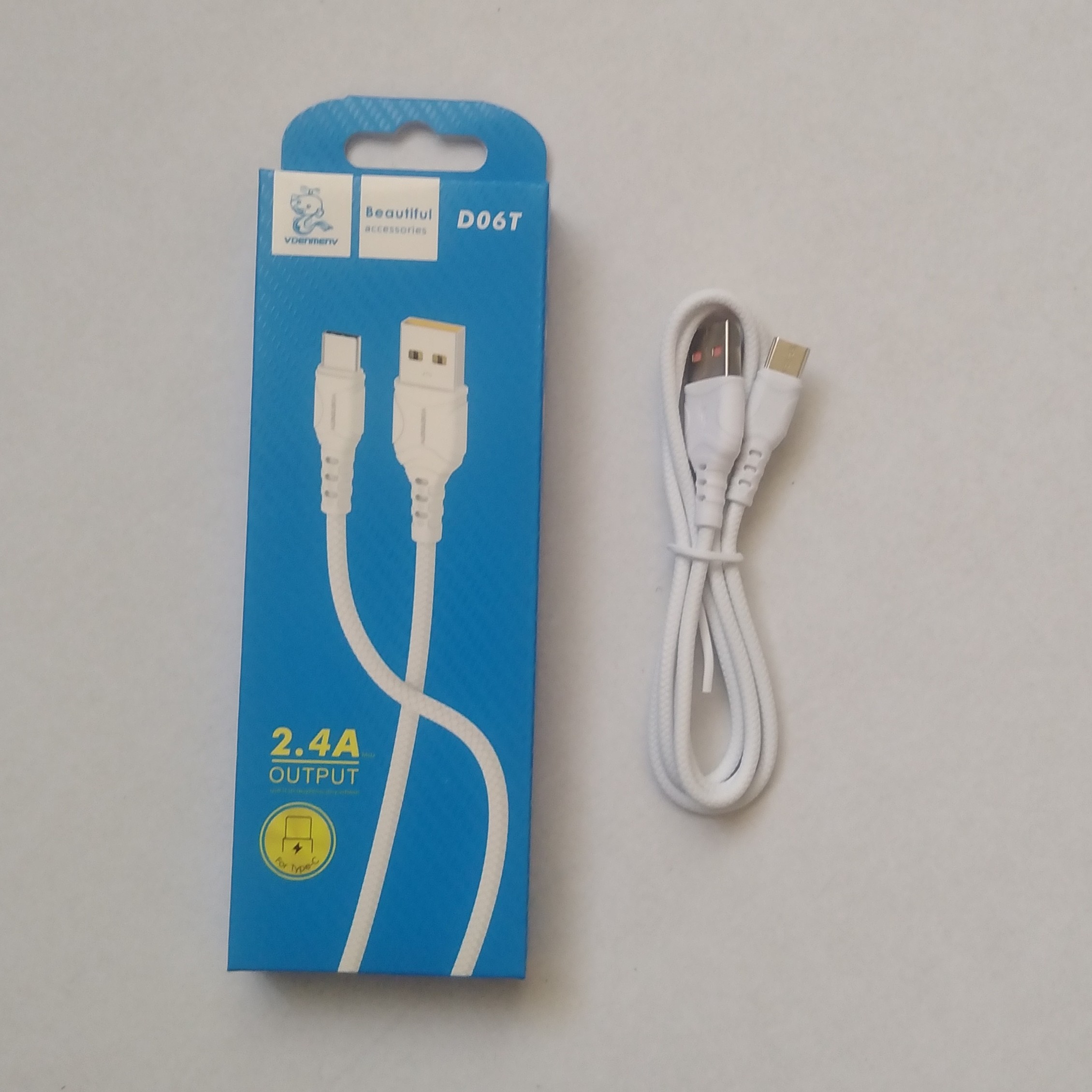 کابل شارژ تایپ C  مدل  D06T  