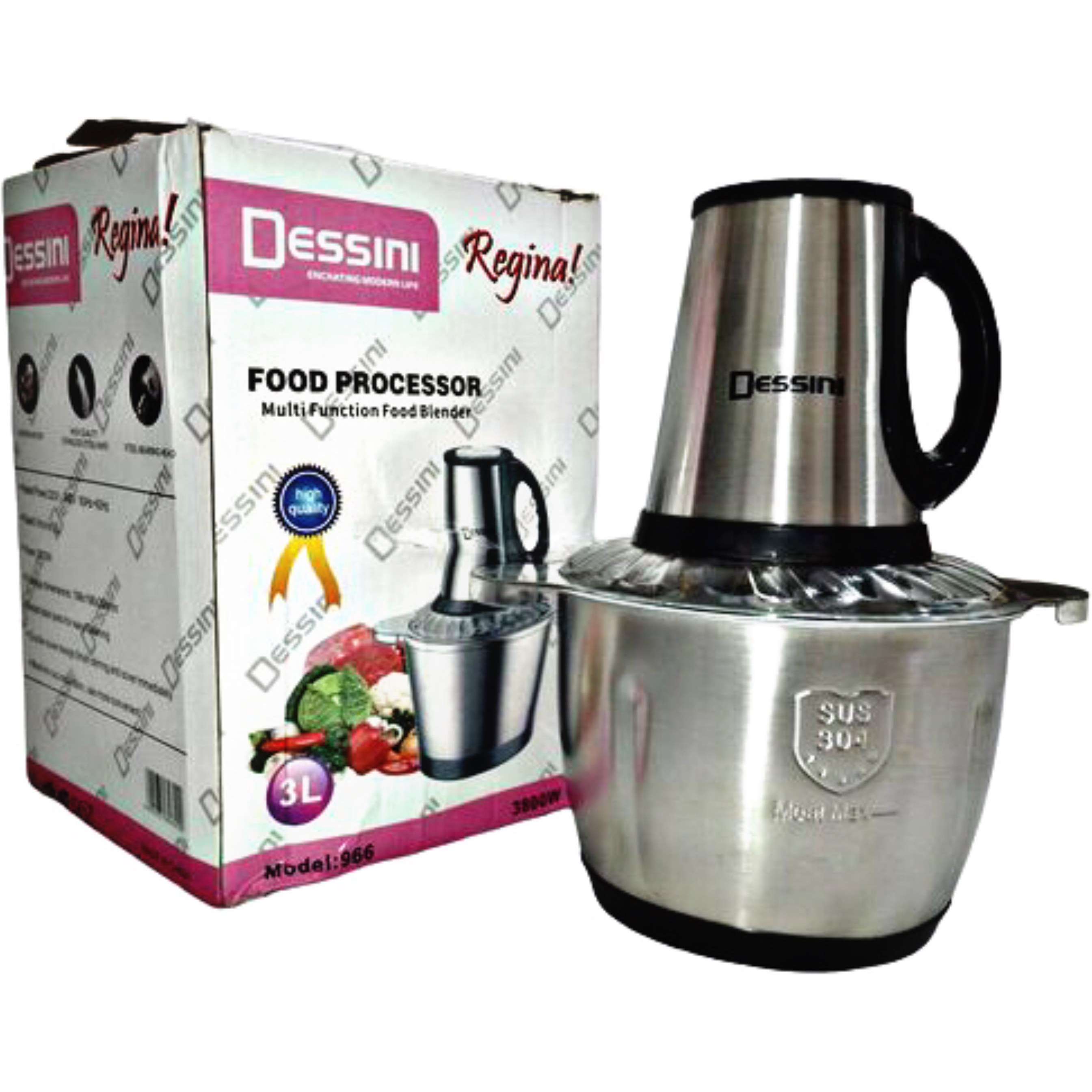 خردکن دسینی 3 لیتری - خرد کن دیسینی استیل - خردکن دیسینی-خرد کن دیسینی-غذاساز.خردکن فوق العاده قوی