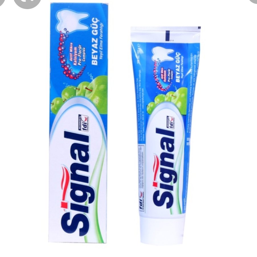 خمیر دندان سیگنال آبی ترکیه سفید کننده Signal حجم 100میلی لیتر دوعدد