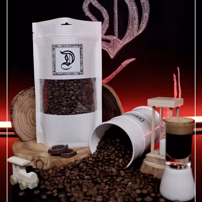 دانه قهوه اسپرسو میکس 30.70 عربیکا (100 گرم)