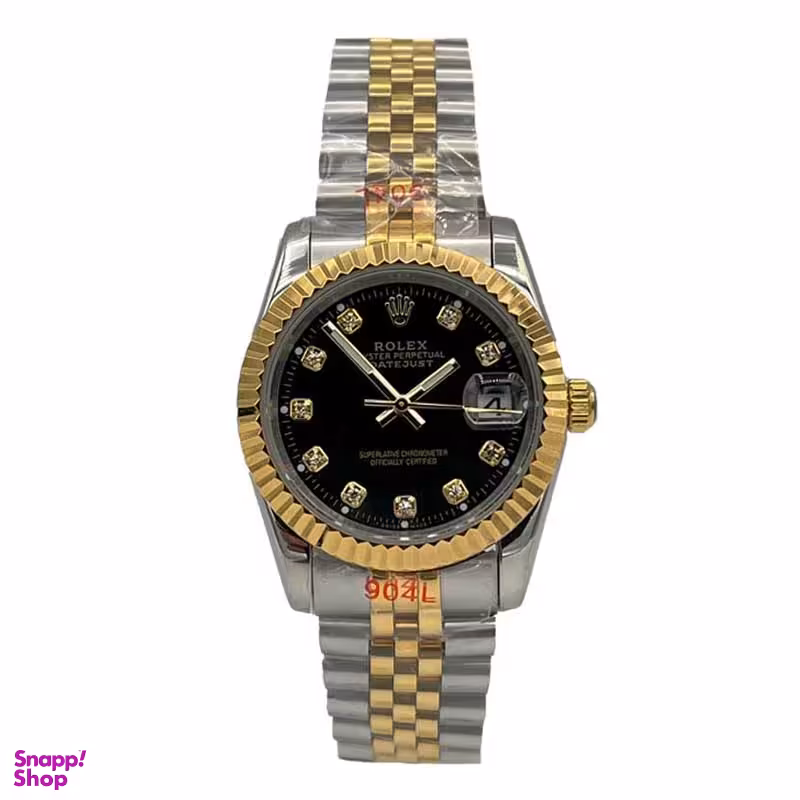 ساعت مچی عقربه ای مردانه طرح رولکس مدل دیت جاست کد 45782