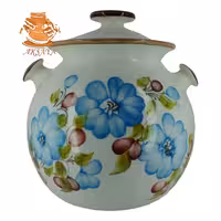 دیزی سفالی مدل گلدار سایز 8 نفره