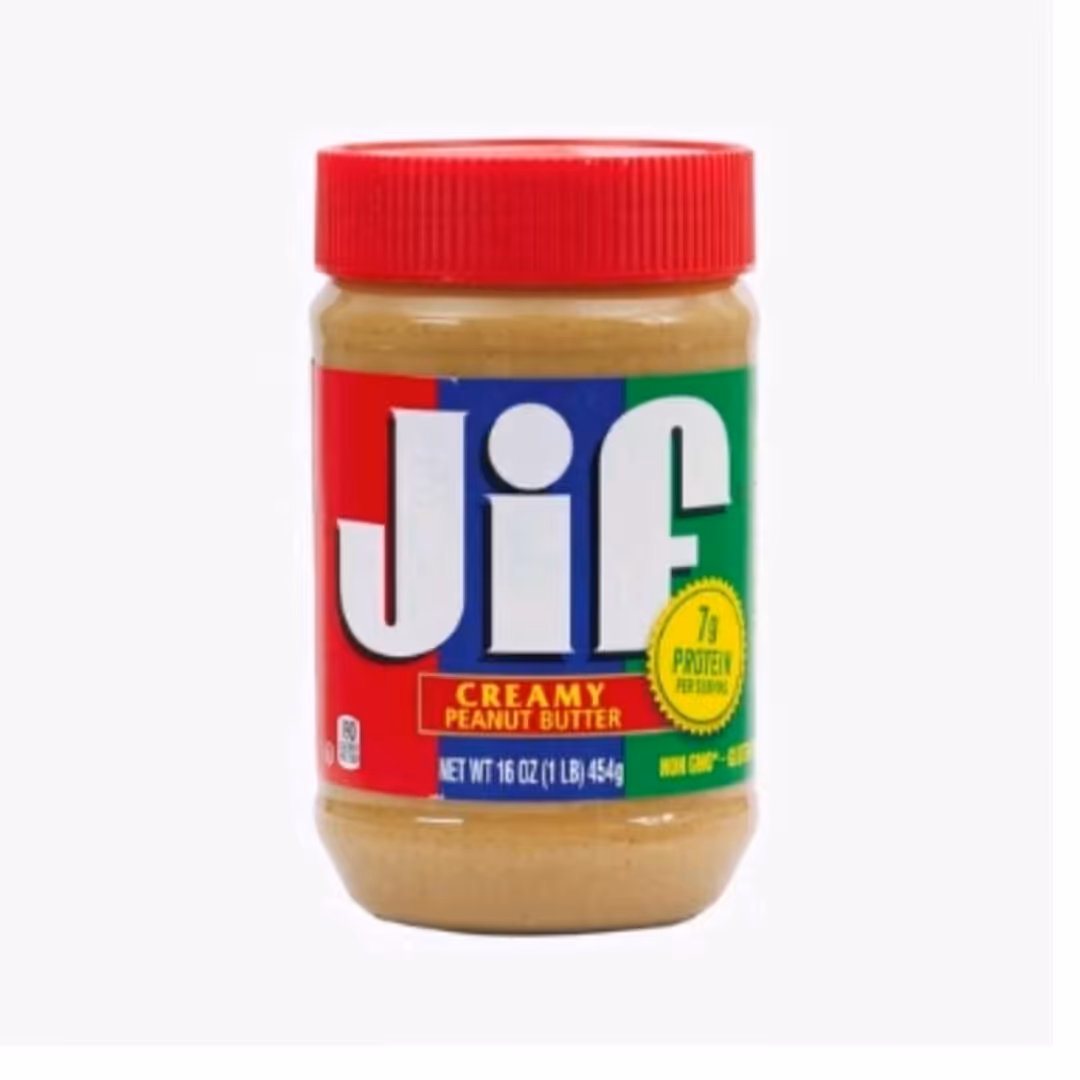 کره بادام زمینی جیف قرمز 454گرمی اورجینال 