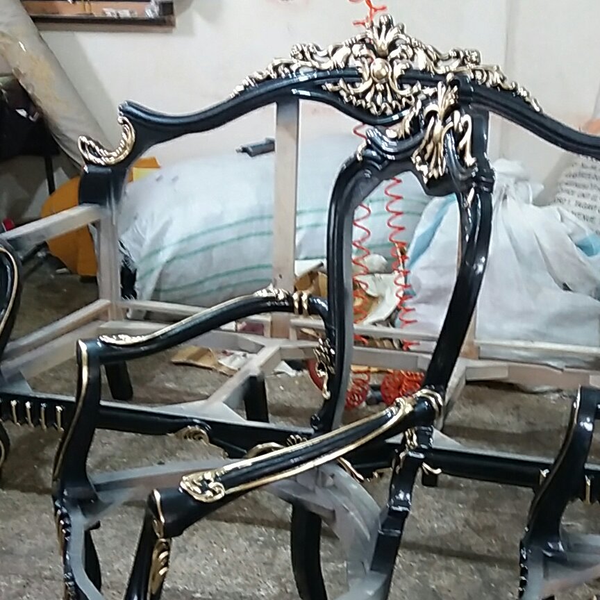 مبل استیل چوبی.الیزابت