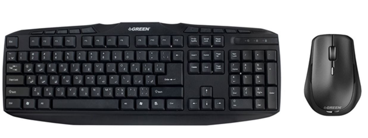 کیبورد و ماوس USB گرین مدل GKM-305Green GKM-305 USB Wired Keyboard And Mouse