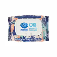 دستمال مرطوب پاک کننده آرایش دافی مدل Q10 بسته 50 عددی
