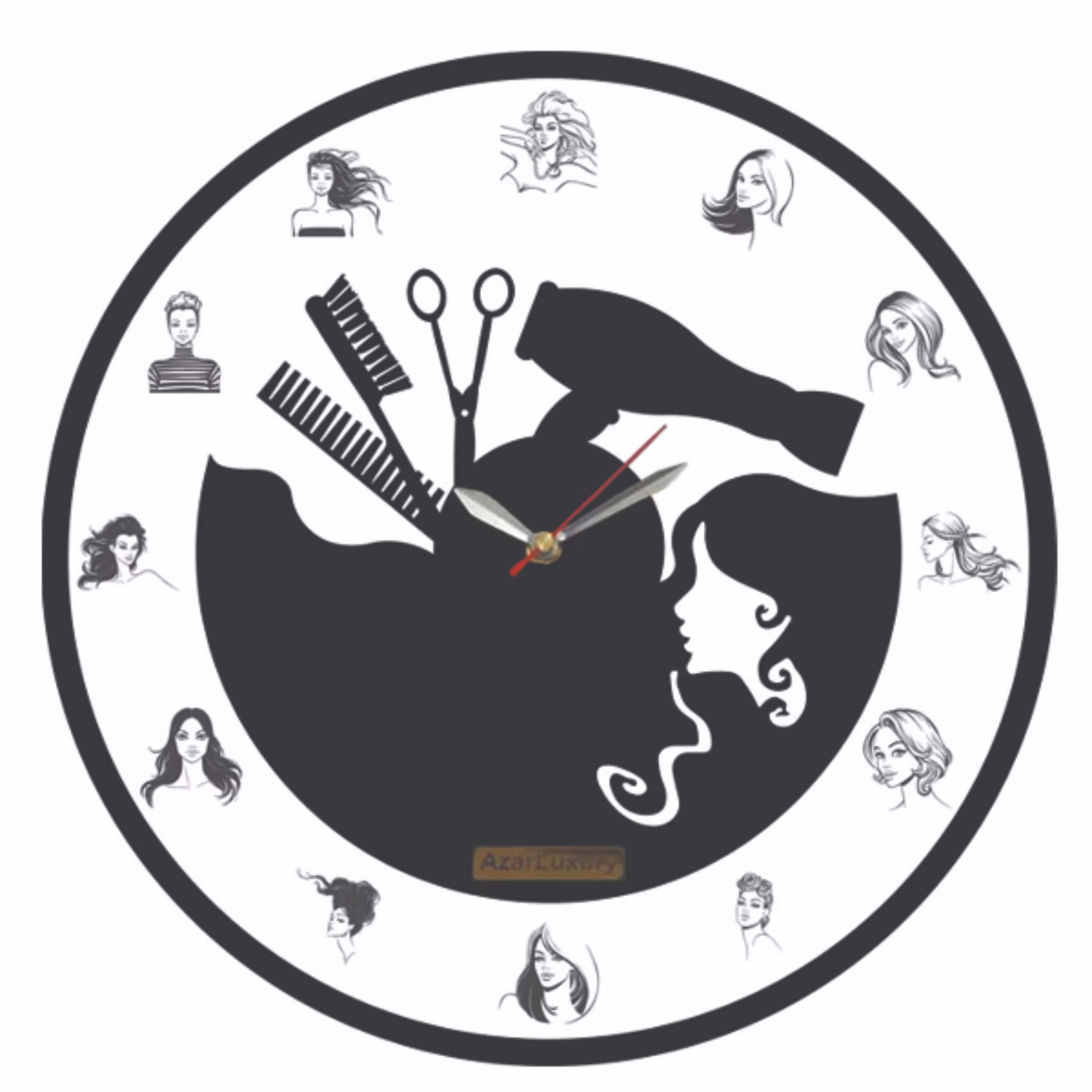 ساعت آرایشگاه زنانه کد 003