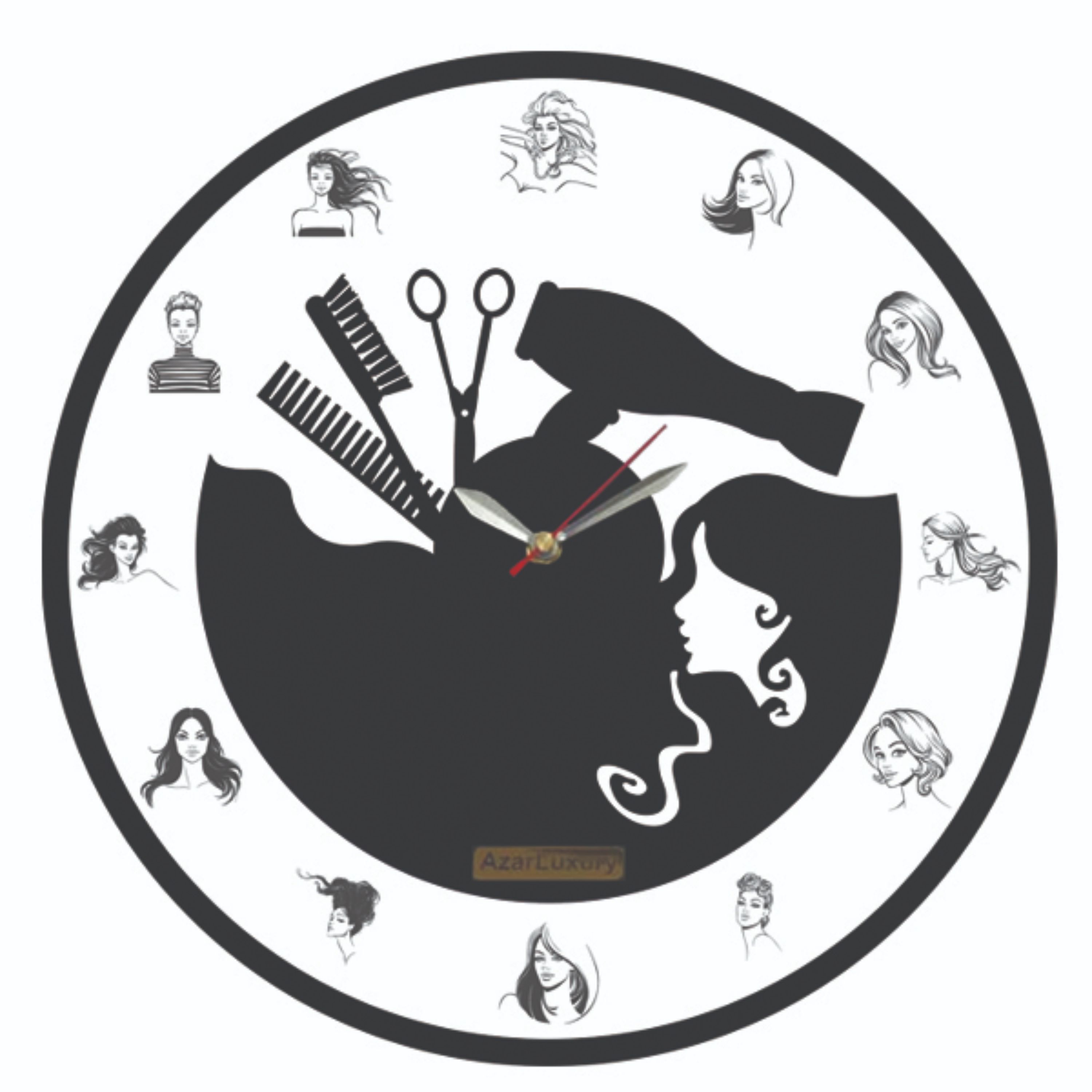 ساعت آرایشگاه زنانه کد 003