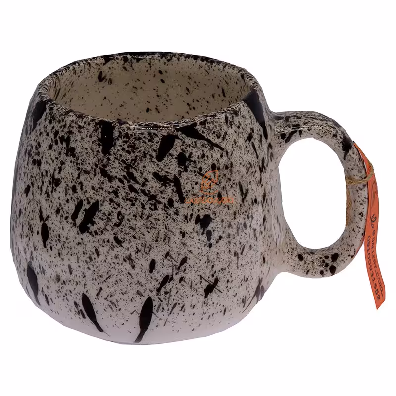 ماگ مشکی سفید دایره