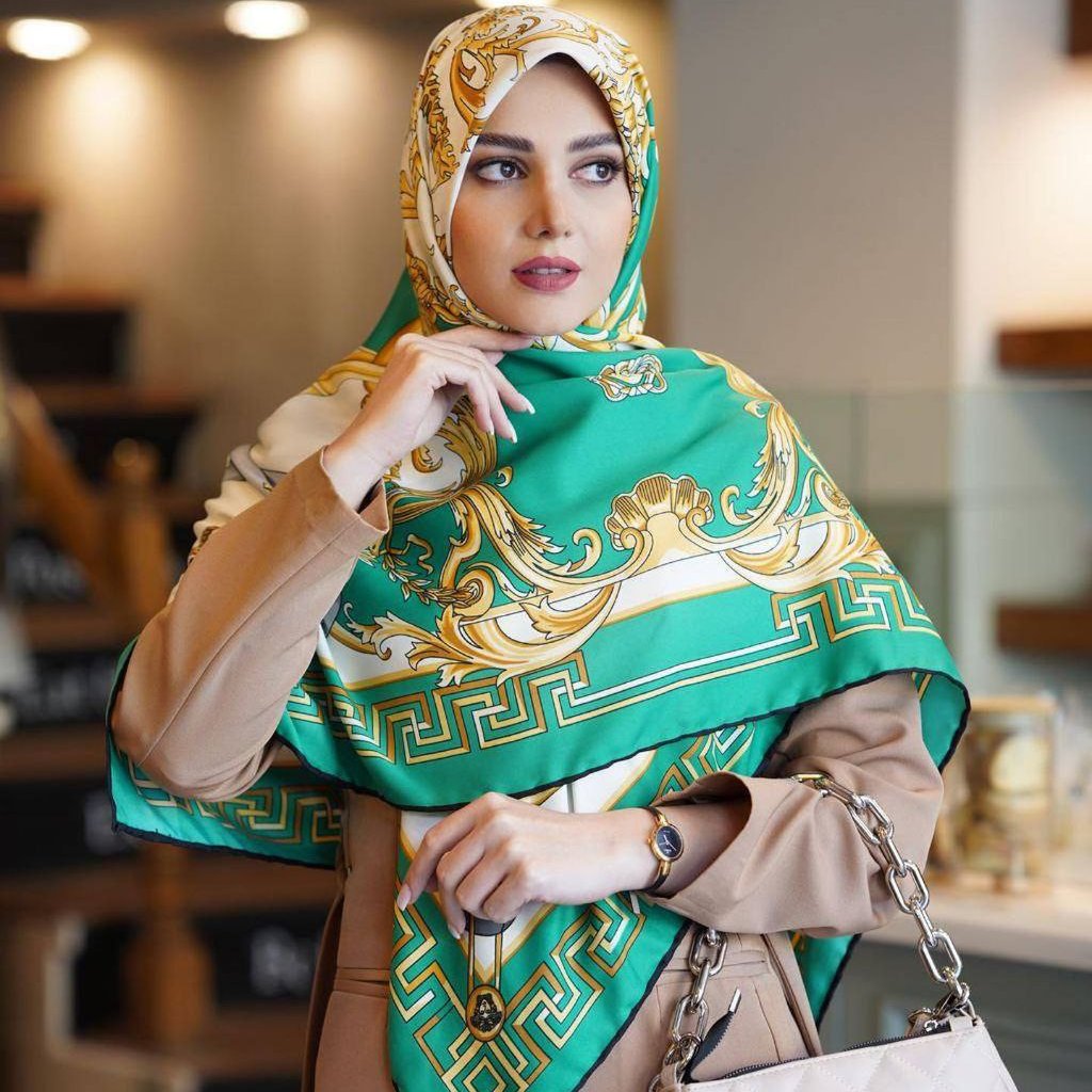 روسری مجلسی ابریشم توییل وارداتی شیک و خاص و بسیار پرفروش