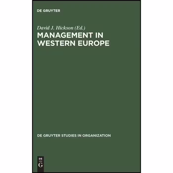 کتاب زبان اصلی Management in Western Europe  اثر David J Hickson